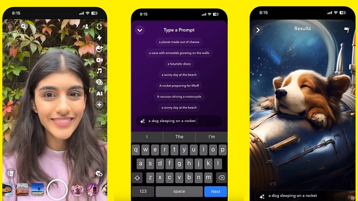 snapchat ai story 