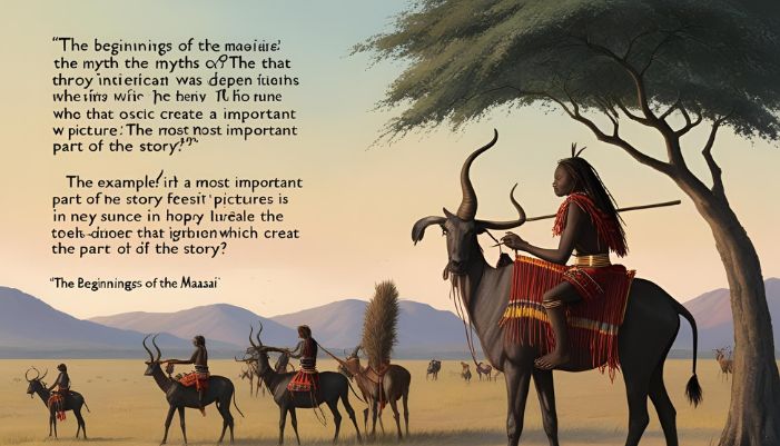 which excerpt from "the beginnings of the maasai” is the best example of a feature found in myths? 