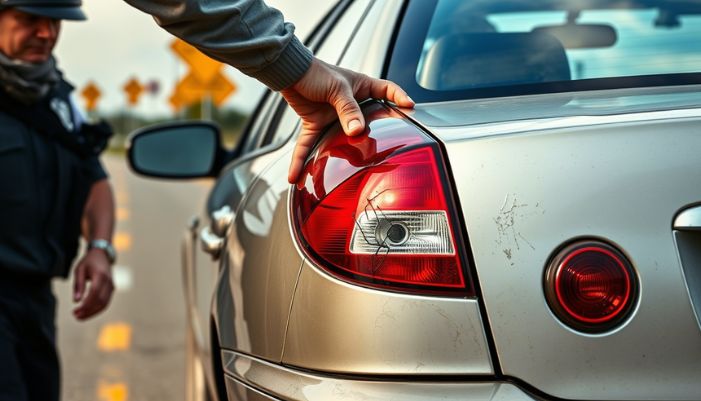 why you should not let cops touch your tail lights 